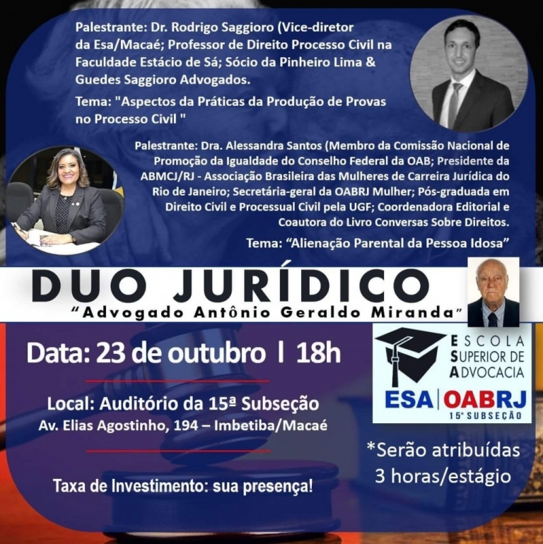 Duo Jurídico Advogado Antônio Geraldo Miranda