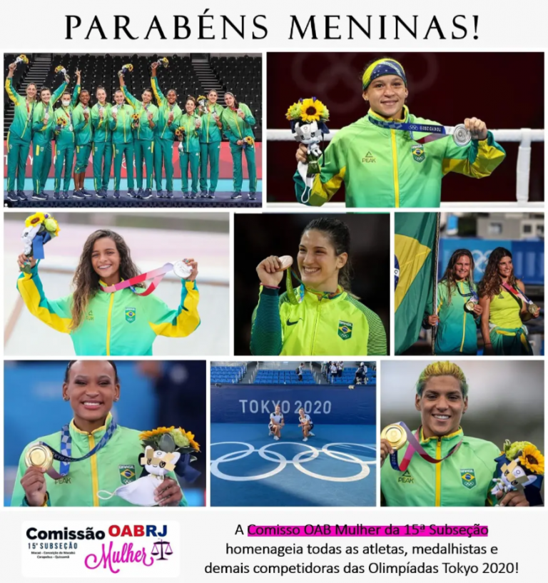Parabéns as nossas medalhistas olímpicas!