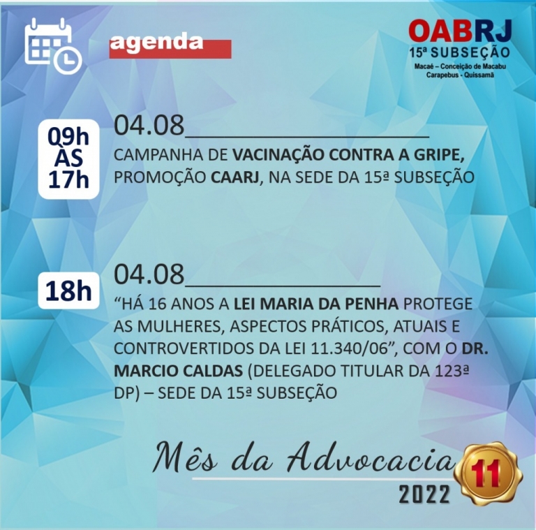 Mês da Advocacia