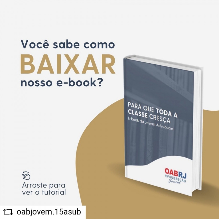 Já conhece o e-book elaborado pela OAB Jovem da 15ª Subseção?