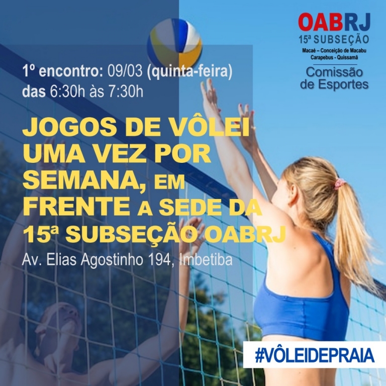 Advogado e advogada, venha participar, começar seu dia em alto astral e ainda se exercitar!