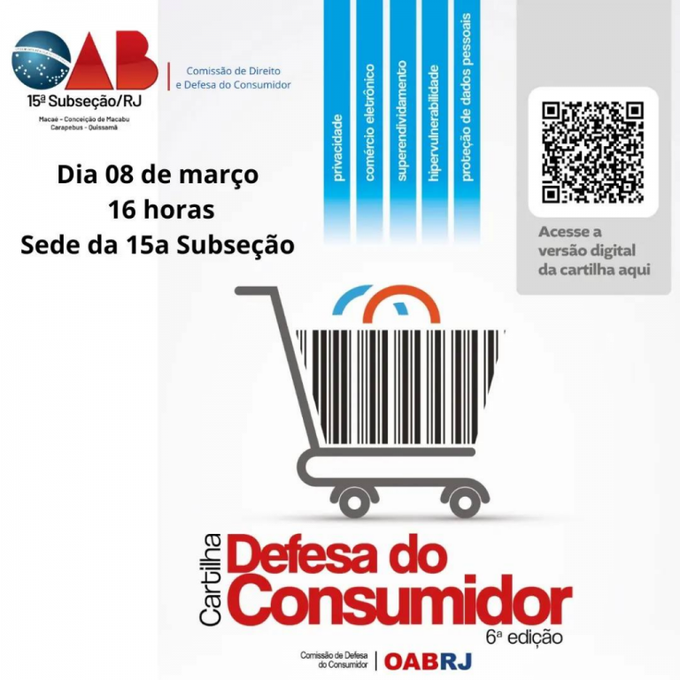 Lançamento da 6ª edição da Cartilha Defesa do Consumidor