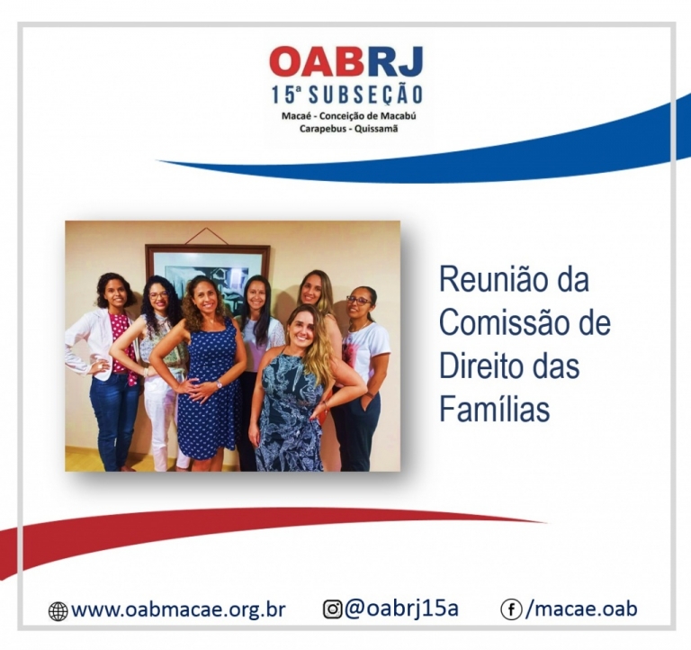 Reunião da Comissão de Direito das Famílias