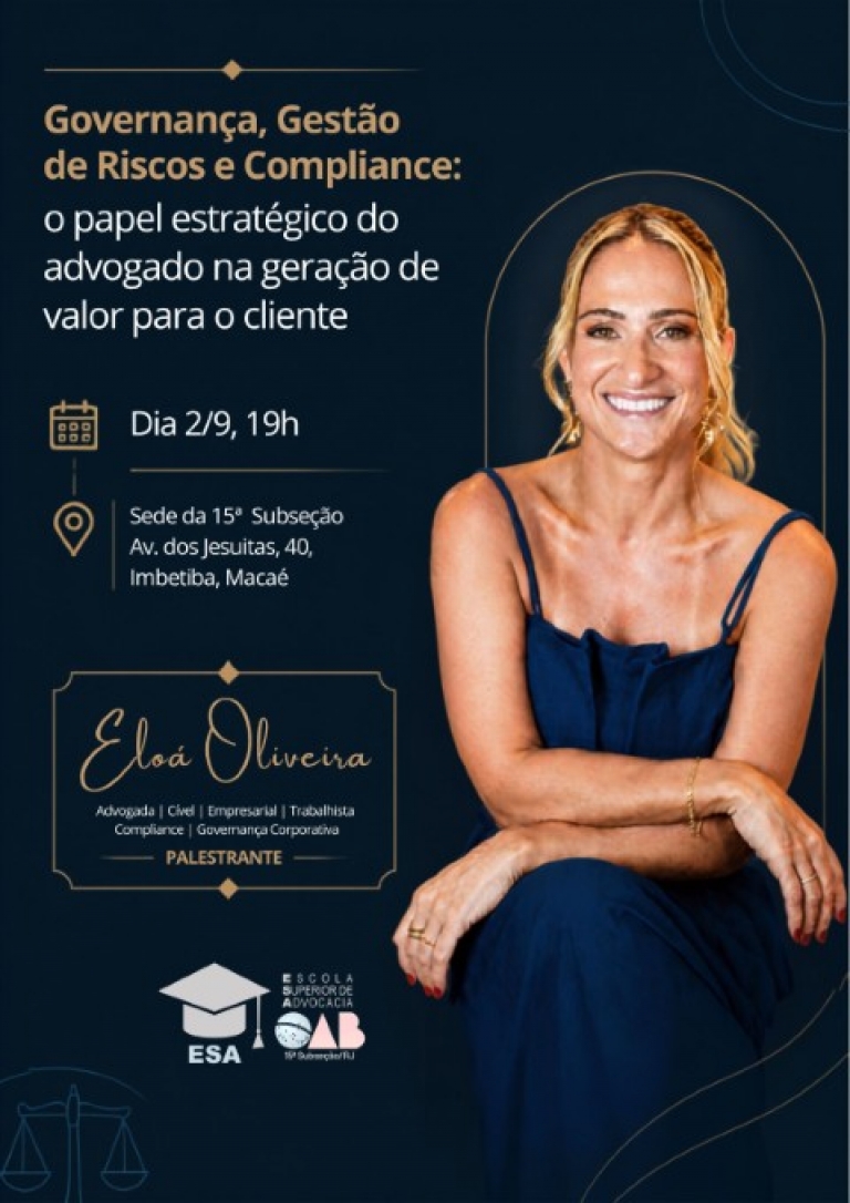 Convite Especial da 15ª Subseção, por meio da ESA Macaé