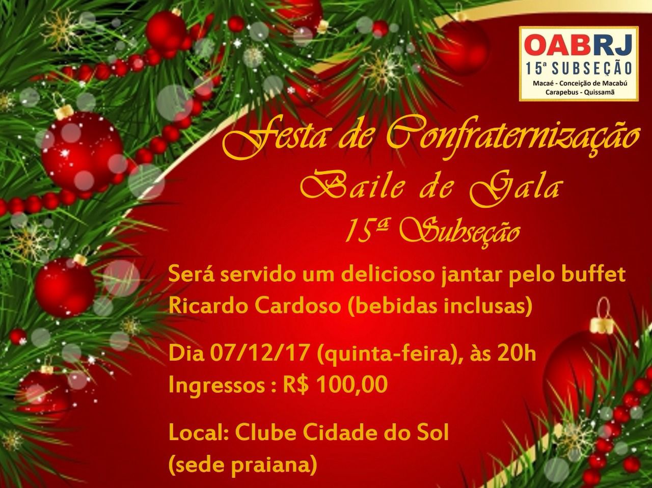 Festa de Confraternização 2017